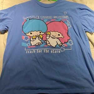 little twin stars light blue t-shirt size xl
